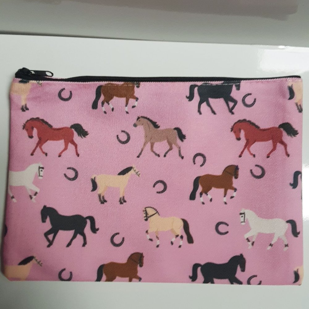 Horse Theme Zipper Bag